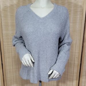 Levi's Light Gray V-Neck Sweater